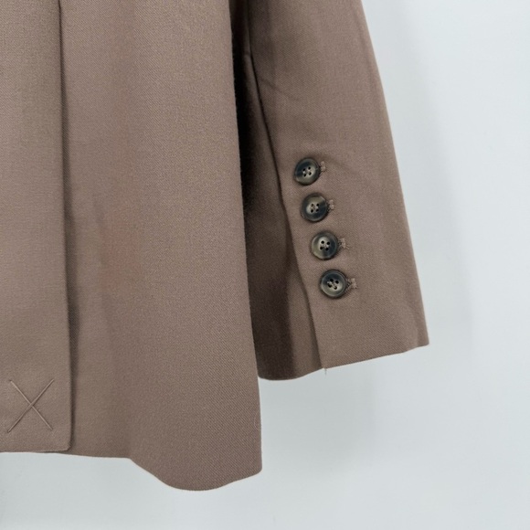 Anthropologie Sovere Origin Oversized Blazer in Brown Size US S - Picture 15 of 16